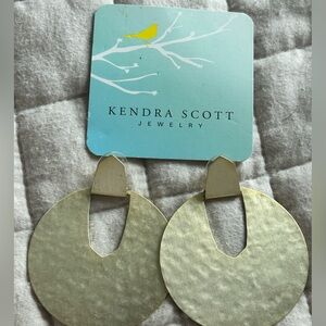 Kendra Scott Diane Gold Hammered Disc Earrings
